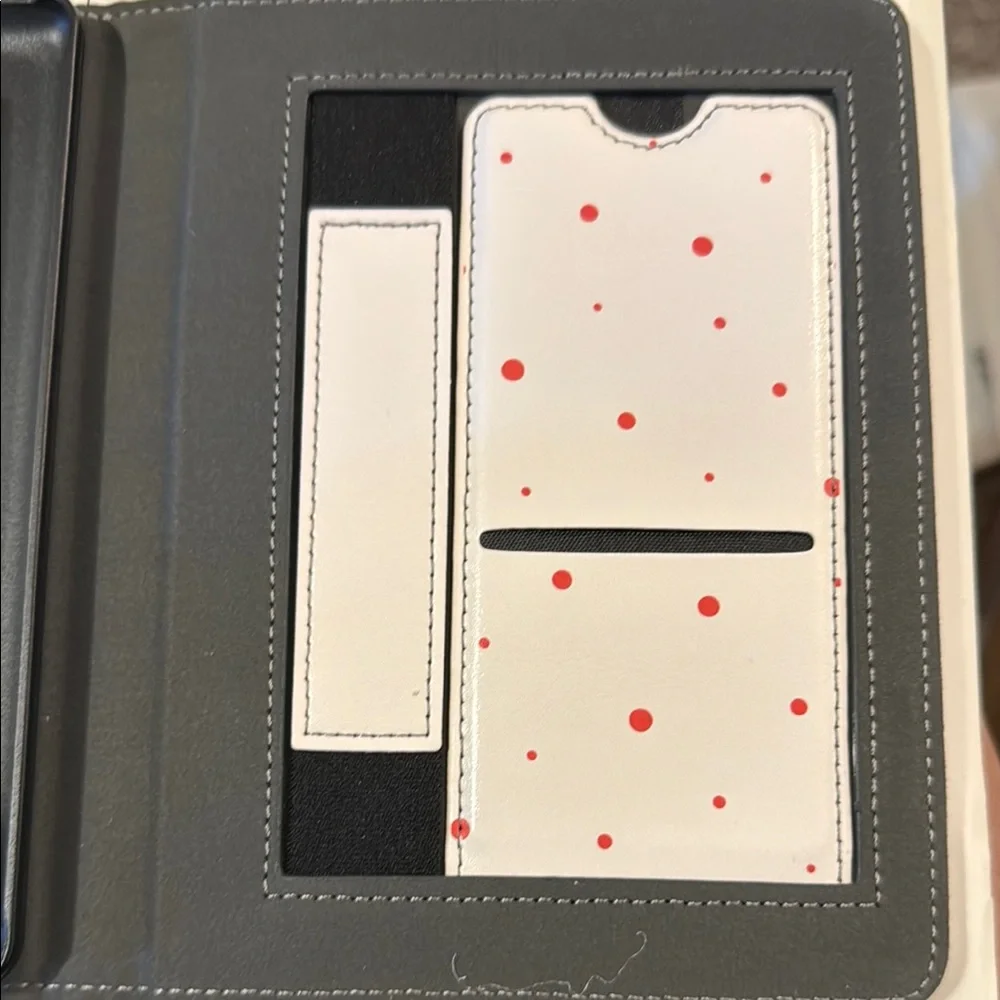 Polka Dot eBook Reader Cover - White and Red fits gen 11 kindle